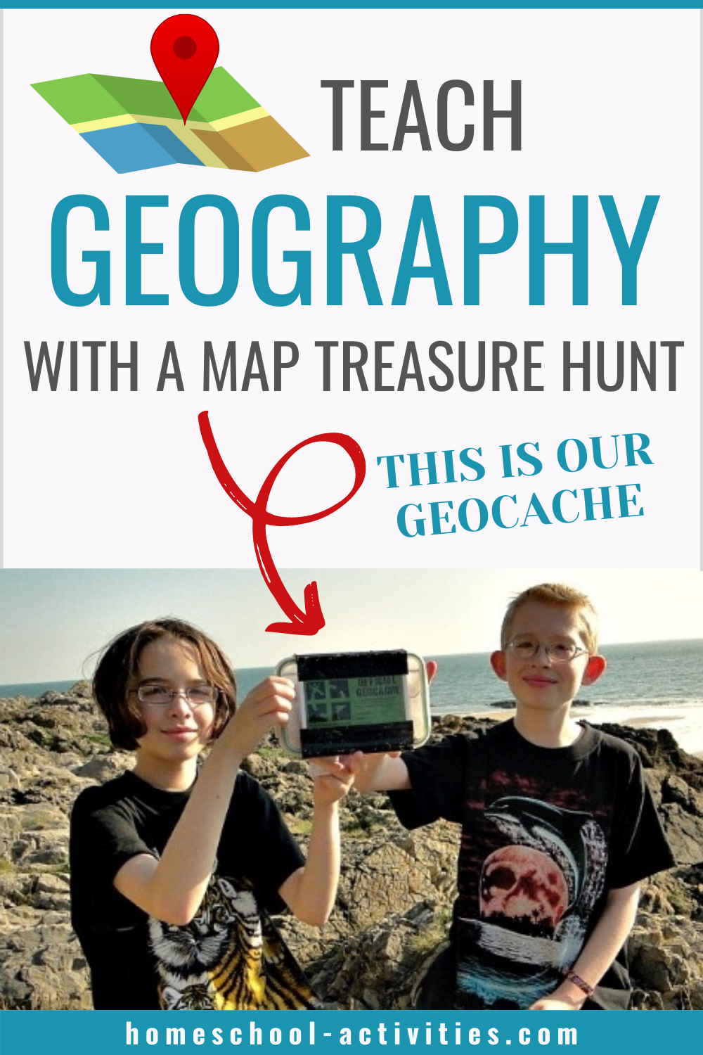 teaching geography with geocaching Pinterest