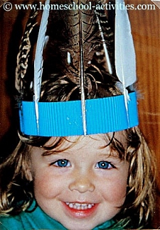 Catherine with feather headdress