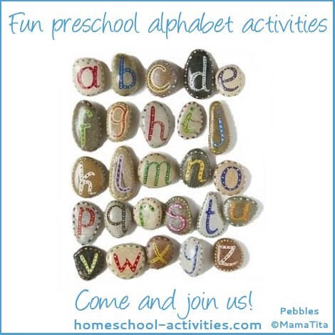 alphabet pebbles
