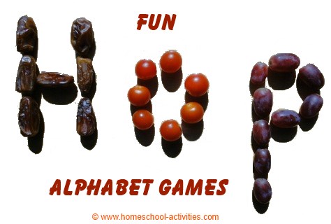 fun alphabet games with food