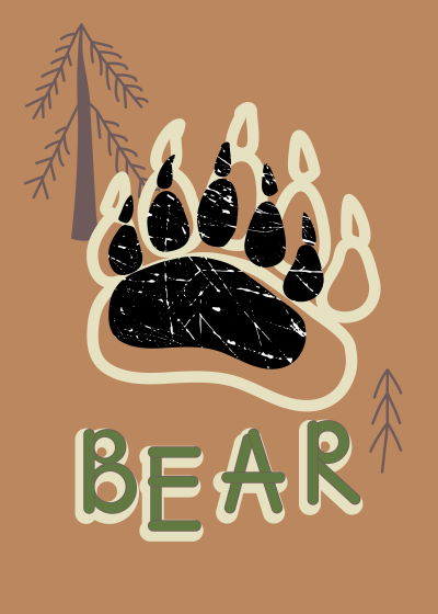 bear paw print