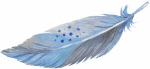 blue feather