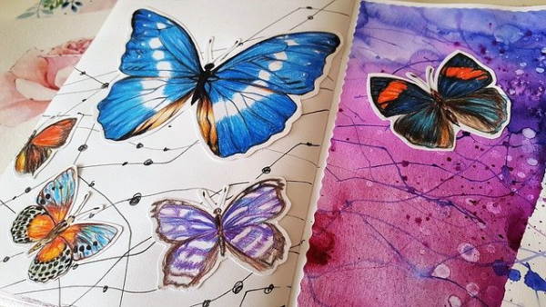 butterfly painting