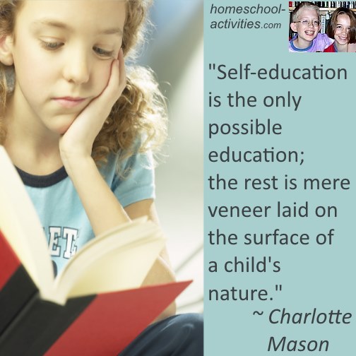 Charlotte Mason quote about self-education