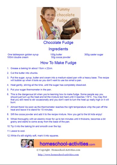 chocolate fudge recipe pdf