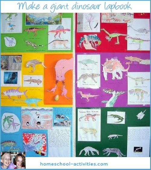 giant dinosaur lapbook