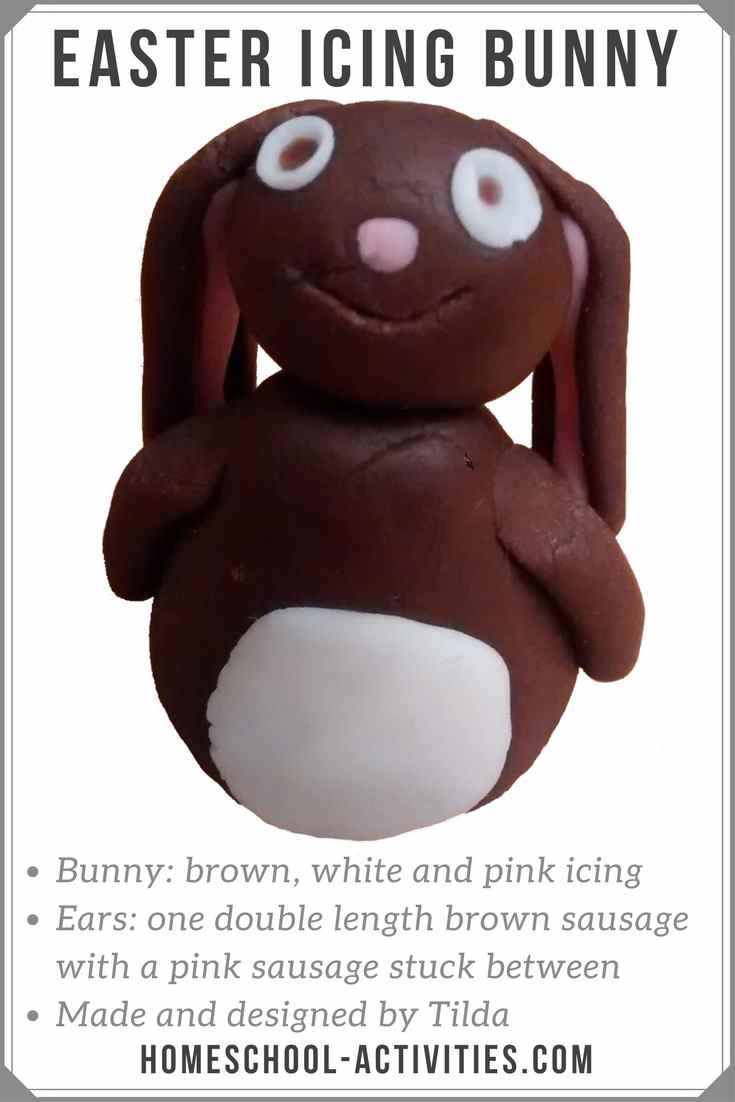 Easter bunny made from icing