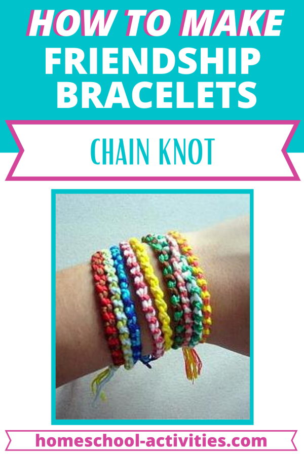 Friendship bracelets tutorial chain knot