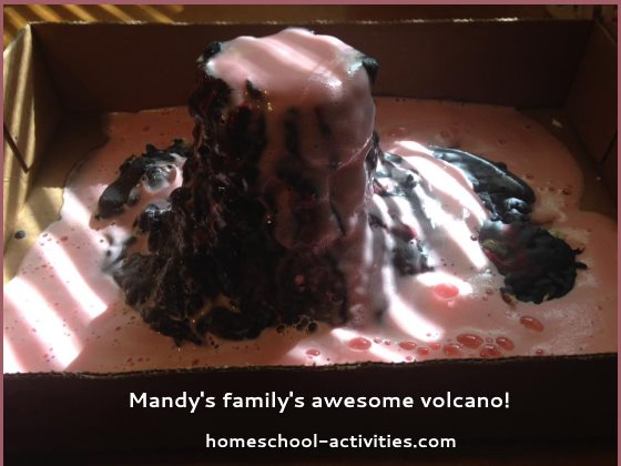 exploding volcano model