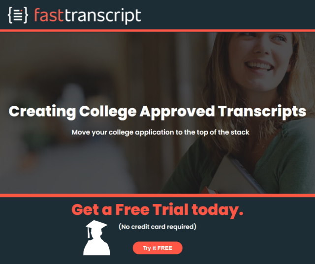 Professional transcripts for homeschool students