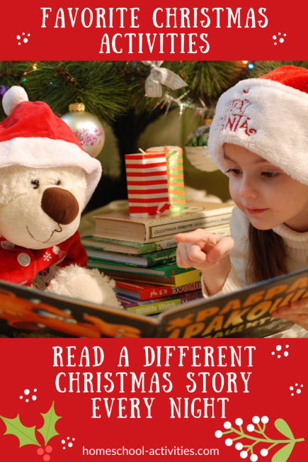 Favorite Christmas activities read a story