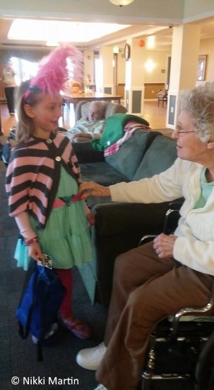 halloween visit the elderly