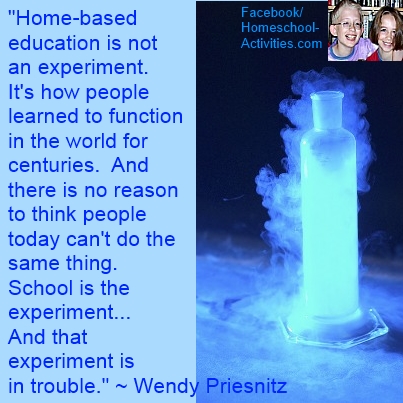 Wendy Priesnitz quote about home based education