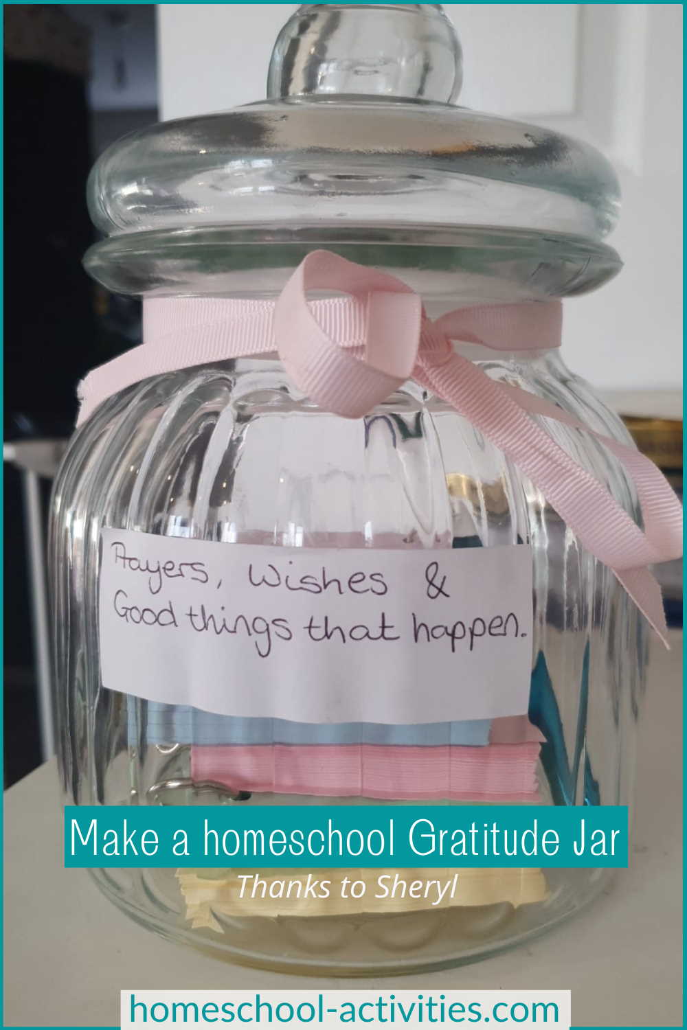 homeschool gratitude jar