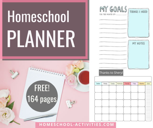 Free printable homeschool planner to schedule your time