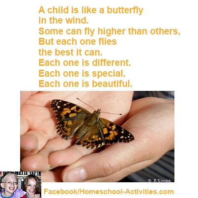 a child is like a butterfly
