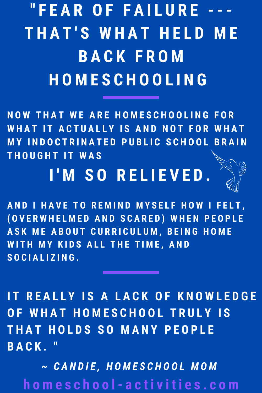 Homeschooling fears of failure
