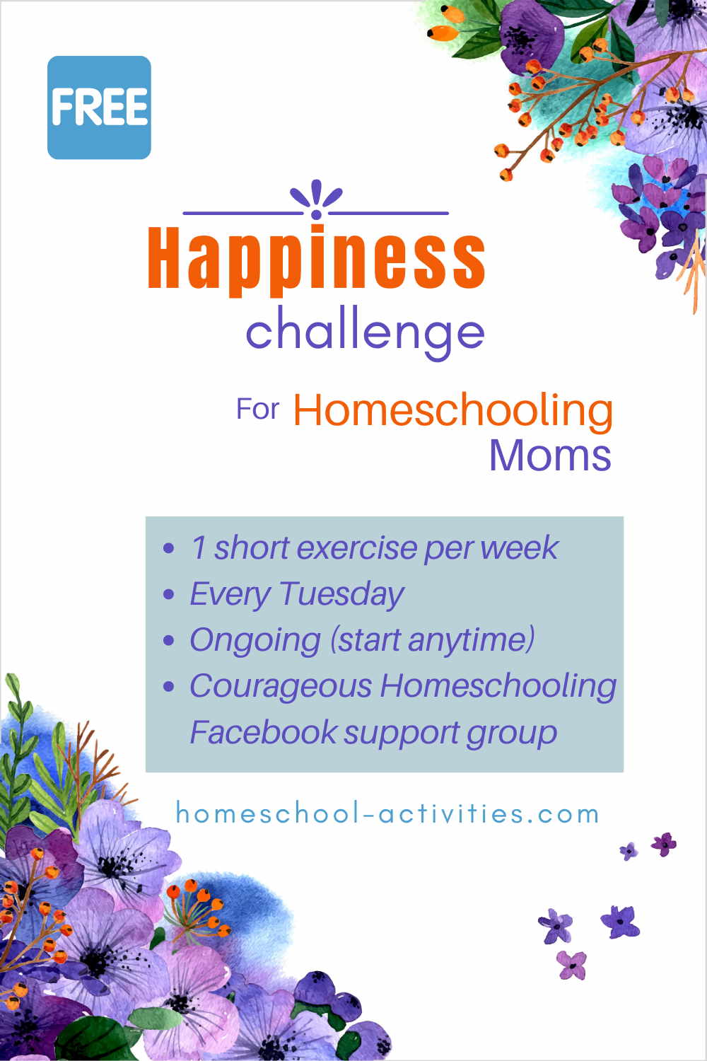 Homeschooling Happiness Challenge