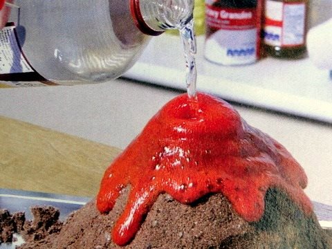 See how to make a volcano model as part of our free e-book of the best ten kids experiments that won't let you down!
