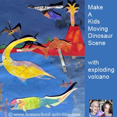 dinosaur scene for kindergarten activities