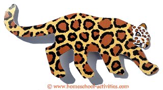 jaguar in pattern card