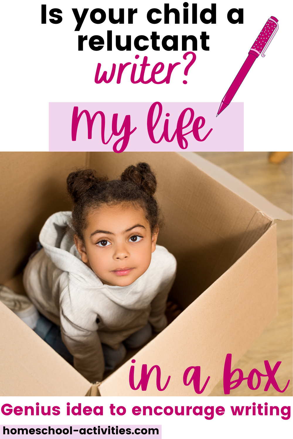 My life in a box - great kids writing activity