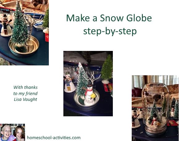 make a snow globe step by step