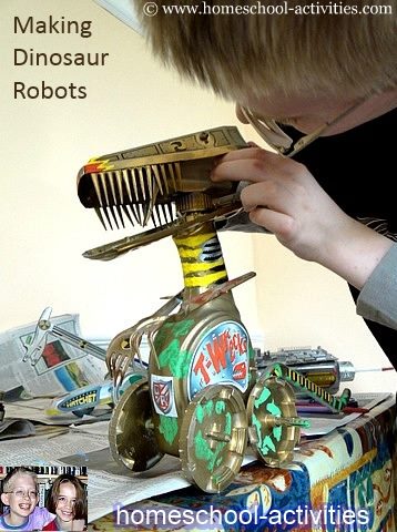 making a dinosaur robot