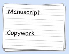 manuscript copywork