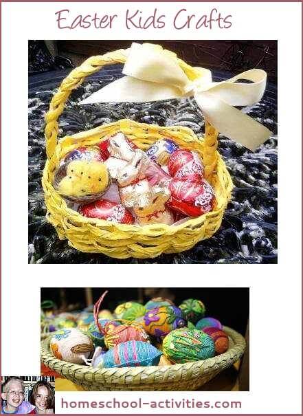 paper mache Easter basket