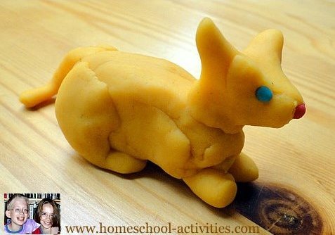 play dough cat