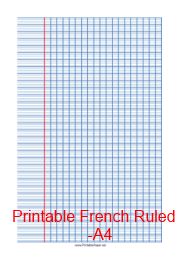 printable french lined paper