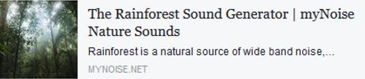 Rainforest sound generator