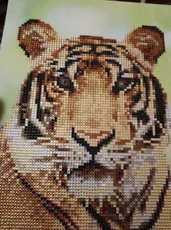 Tiger crystal art set