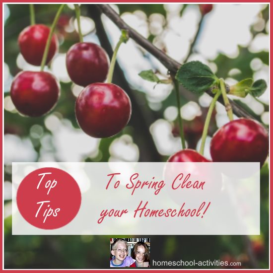 top tips to Spring Clean your homeschool