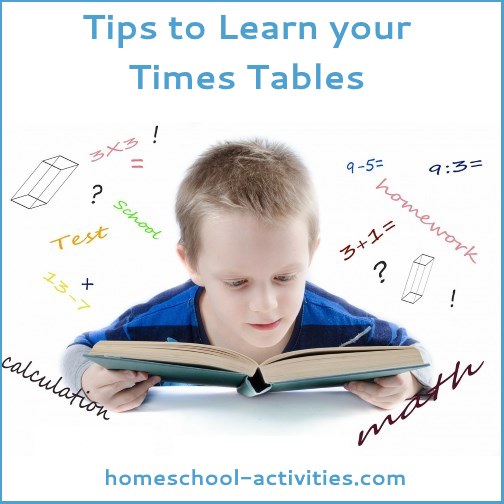 tips to help learn your times tables