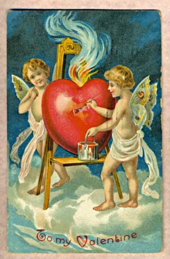 antique Valentine's Day card