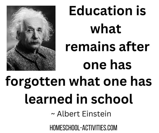 Quote by Albert Einstein on education
