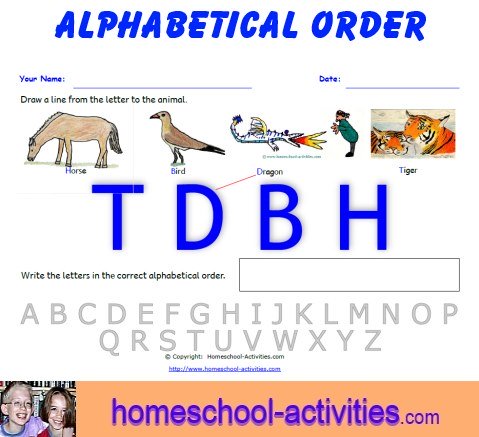 alphabetical order worksheets