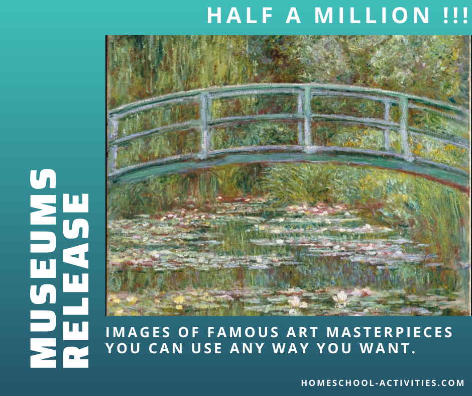 Museums release over half a million free images of famous paintings including this one by Claude Monet