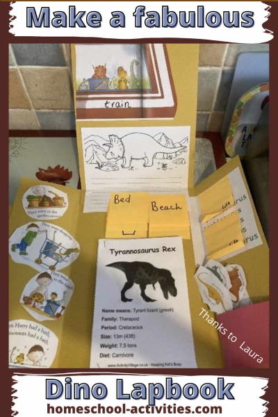 Make a dinosaur lapbook