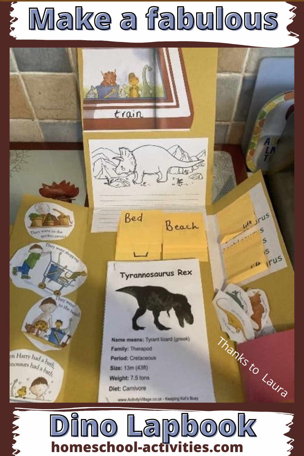 Dinosaur lapbooking activities