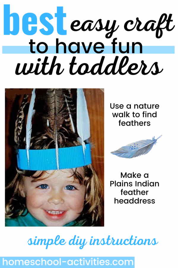 DIY feather headdress for kids