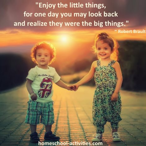 L R Knost quote: enjoy the little things