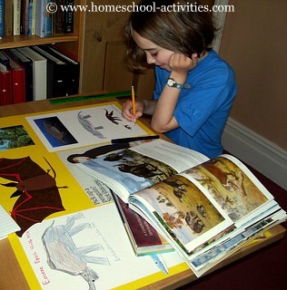 girl writing
