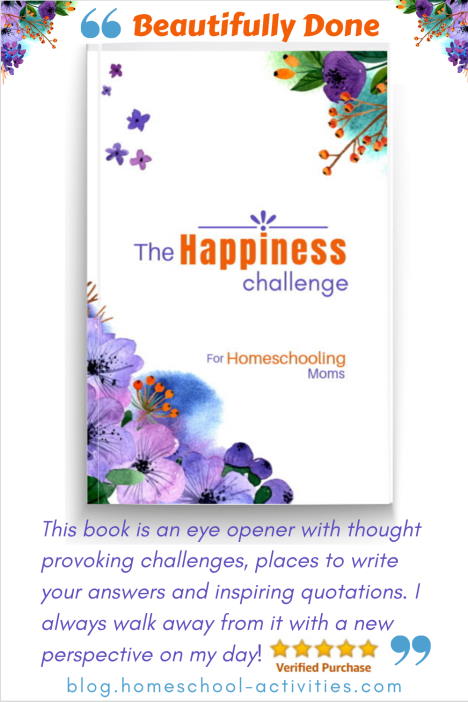 The Happiness Challenge book for homeschooling Moms