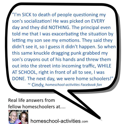 Homeschool mom talking about her son being bullied at public school