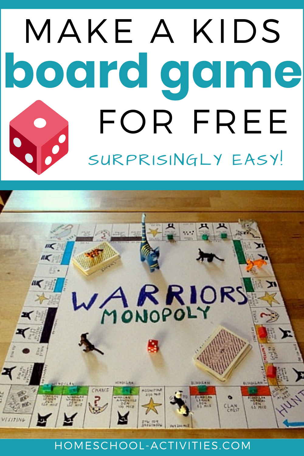 Make a kids board game for free