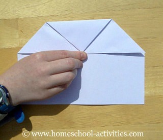 how to make paper airplanes step four