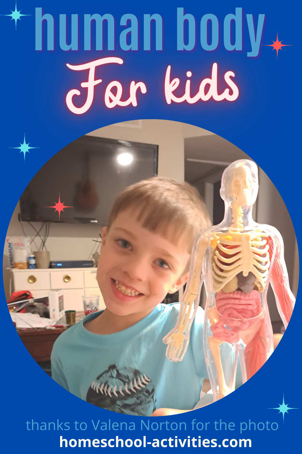 Homeschool Unit Study on the human body for kids with fun activities
